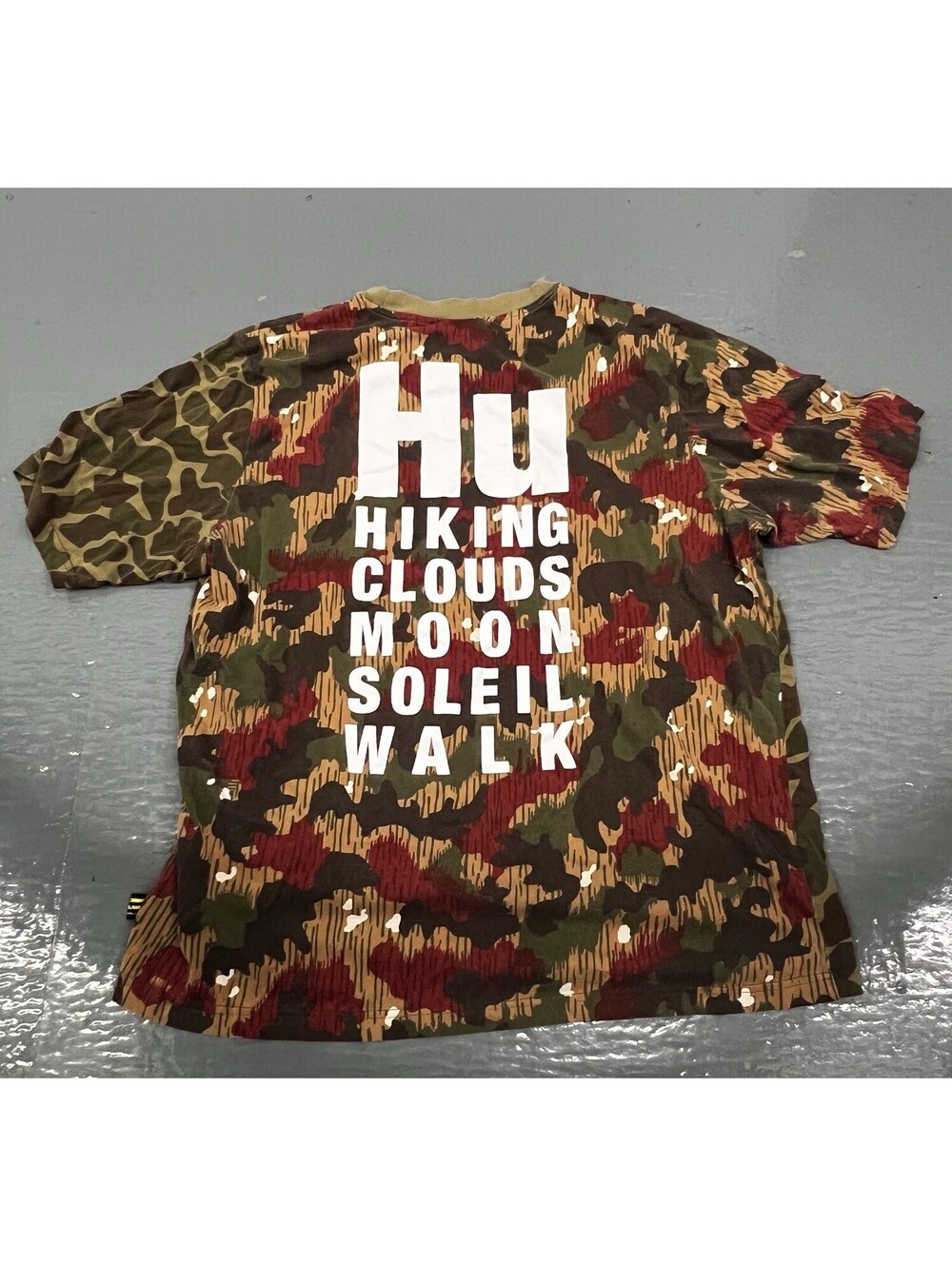 Adidas x Pharrell Williams hu Hiking Camo Shirt Size Large Oversized